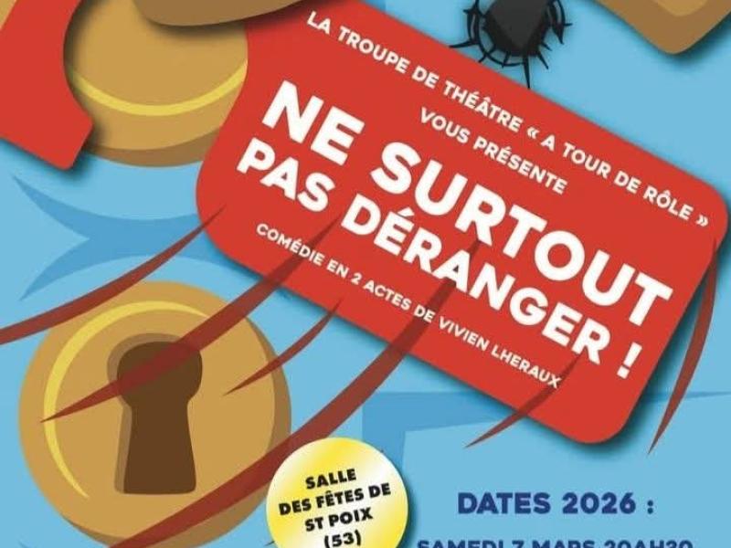 Théâtre au profit du RPI St-Poix Laubrières